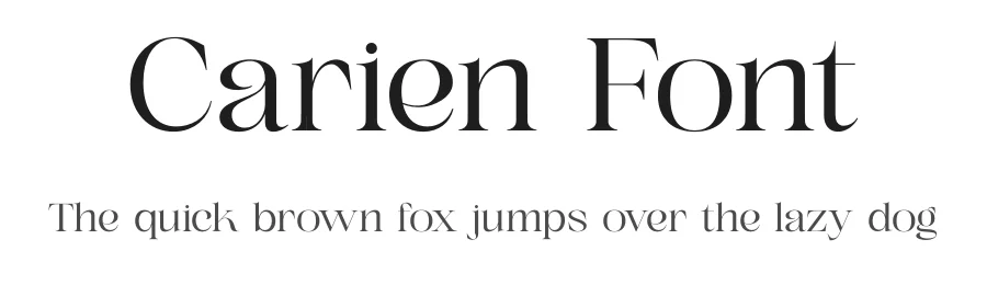 Carien Font by Rantautype — Serif Font