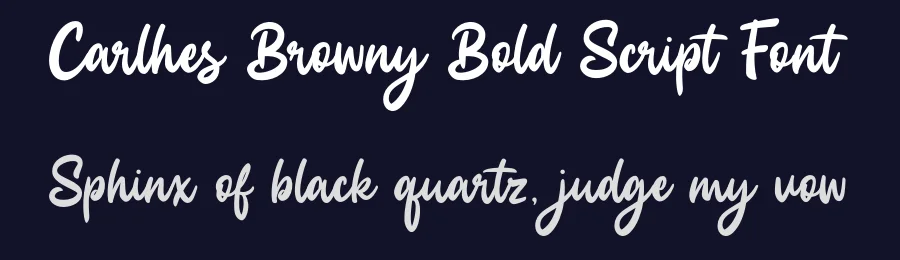Carlhes Browny Bold Script Font by sizimon — Script Handwritten Font — thumbnail 2
