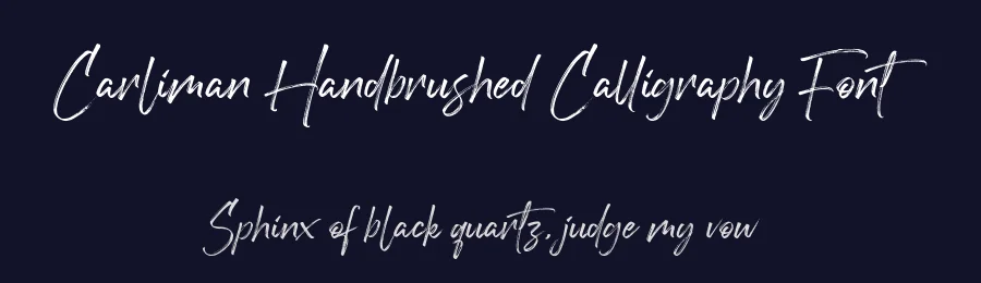Carliman Handbrushed Calligraphy Font by balpirick — Script Handwritten Font — thumbnail 2