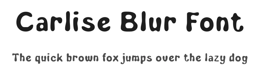 Carlise Blur Font by craftsupplyco — Display Font
