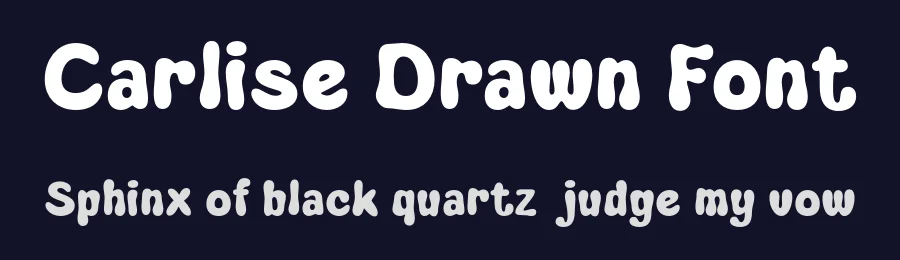Carlise Drawn Font by craftsupplyco — Display Font — thumbnail 2