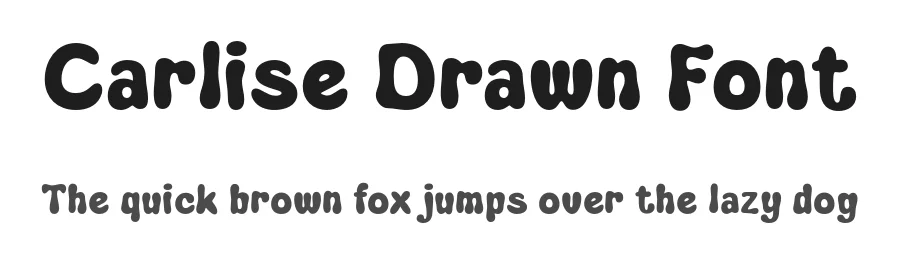 Carlise Drawn Font by craftsupplyco — Display Font