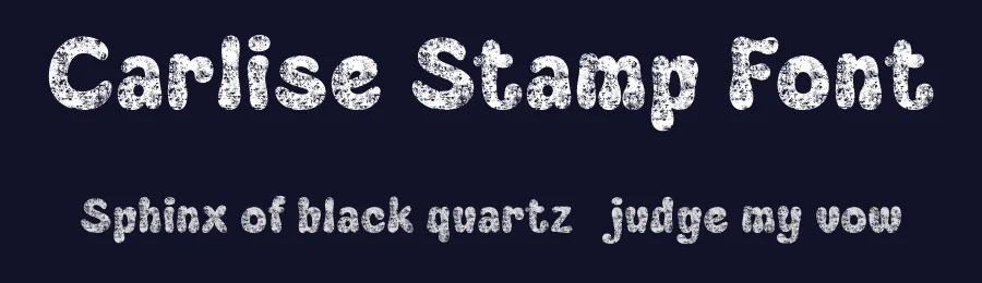 Carlise Stamp Font by craftsupplyco — Display Font — thumbnail 2
