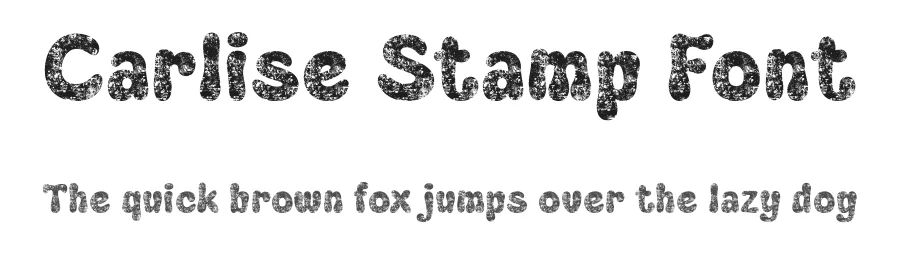 Carlise Stamp Font by craftsupplyco β Display Font