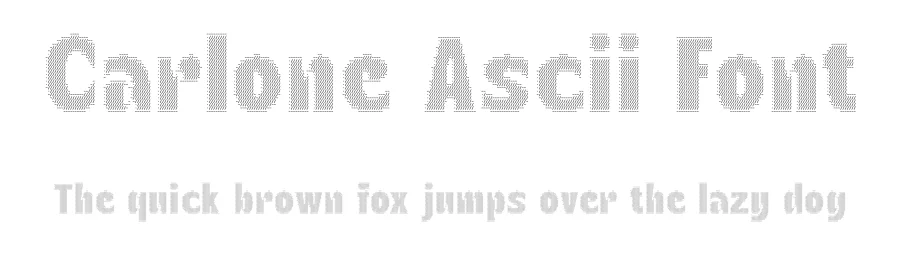 Carlone Ascii Font by craftsupplyco — Sans Serif Font