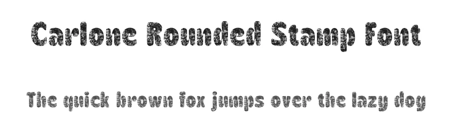 Carlone Rounded Stamp Font by craftsupplyco — Sans Serif Font