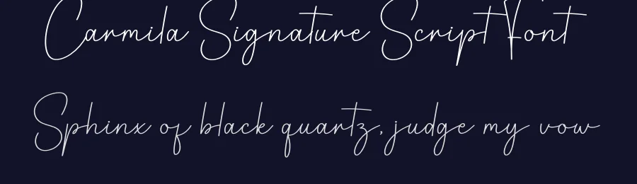Carmila Signature Script Font by creativeletter — Script Handwritten Font — thumbnail 2