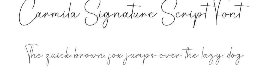 Carmila Signature Script Font by creativeletter — Script Handwritten Font