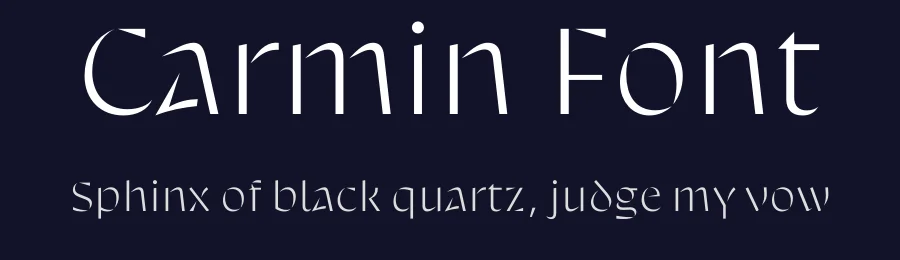 Carmin Font by Théo Guillard — Display Font — thumbnail 2