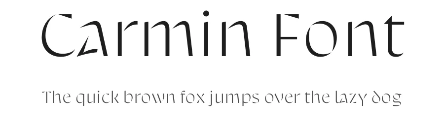 Carmin Font by ThΓ©o Guillard β Display Font