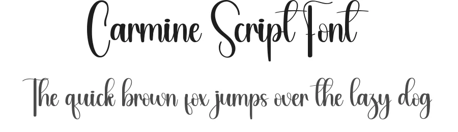 Carmine Script Font by andikastudio — Script Handwritten Font