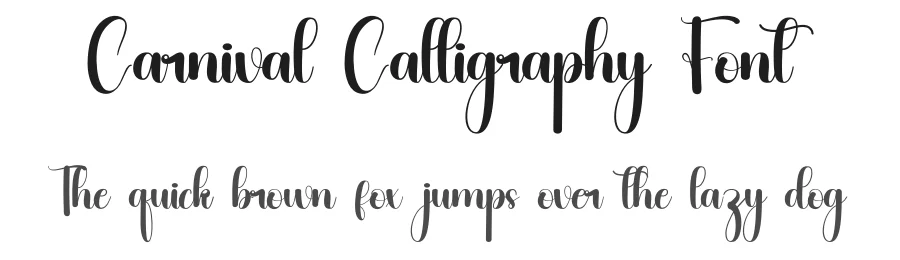 Carnival Calligraphy Font by inermediaSTUDIO — Script Handwritten Font