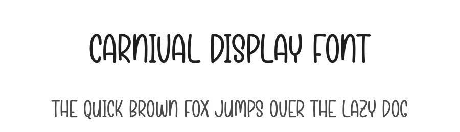 Carnival Display Font by creativeletter — Display Font