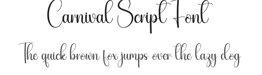 Carnival Script Font by creativeletter — Script Handwritten Font