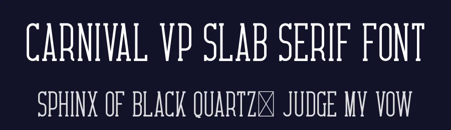 Carnival VP Slab Serif Font by vp_creative_shop — Slab Serif Font — thumbnail 2