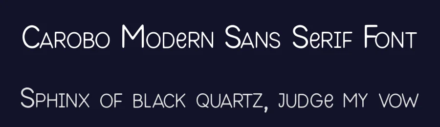 Carobo Modern Sans Serif Font by AstutiStudio — Serif Font — thumbnail 2