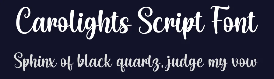 Carolights Script Font by AH Creative — Script Handwritten Font — thumbnail 2