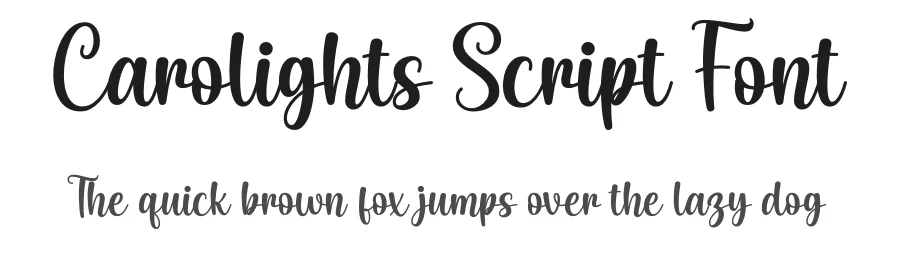 Carolights Script Font by AH Creative โ Script Handwritten Font