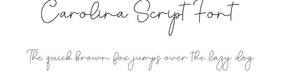 Carolina Script Font by creativeletter — Script Handwritten Font