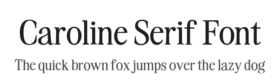 Caroline Serif Font by Dantype — Display Font