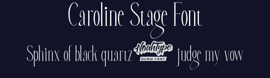 Caroline Stage Font by noahtype — Display Font — thumbnail 2