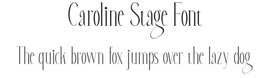 Caroline Stage Font by noahtype — Display Font