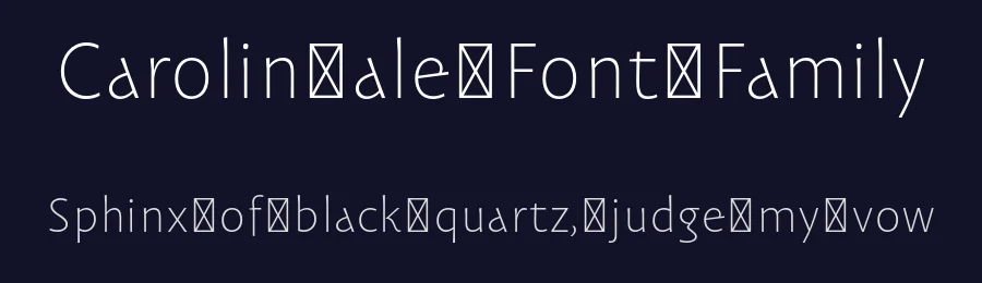 Carolinéale Font Family by PampaType — Decorative Font — thumbnail 2