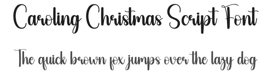 Caroling Christmas Script Font by creativeletter — Script Handwritten Font