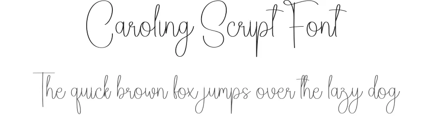 Caroling Script Font by andikastudio — Script Handwritten Font