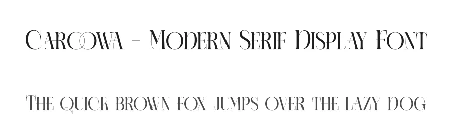 Caroowa – Modern Serif Display Font by timelesstype.co — Display Font