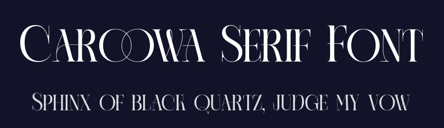 Caroowa Serif Font by timelesstype.co — Display Font — thumbnail 2