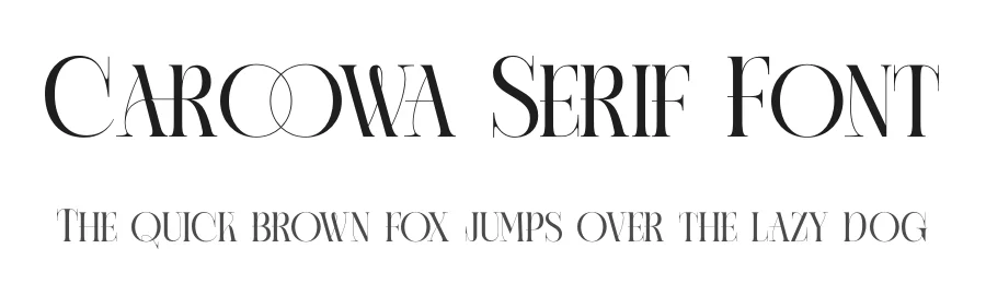 Caroowa Serif Font by timelesstype.co — Display Font