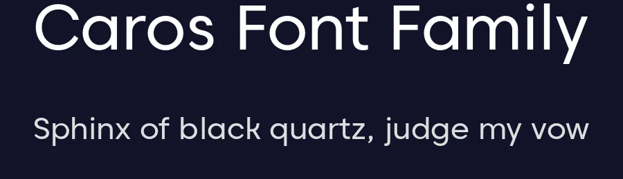 Caros Font Family by cretype — Sans Serif Font — thumbnail 2