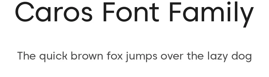 Caros Font Family by cretype — Sans Serif Font