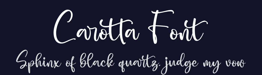 Carotta Font by glorytype — Script Handwritten Font — thumbnail 2