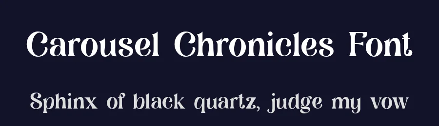 Carousel Chronicles Font by UICreative — Serif Font — thumbnail 2