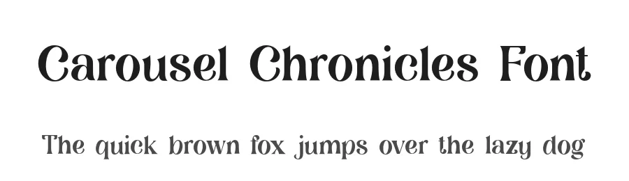 Carousel Chronicles Font by UICreative — Serif Font
