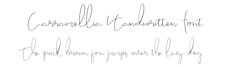 Carramellia Handwritten Font by fourlines.studio โ Script Handwritten Font