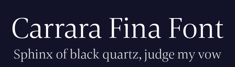 Carrara Fina Font by Hoftype — Serif Font — thumbnail 2
