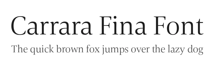 Carrara Fina Font by Hoftype — Serif Font