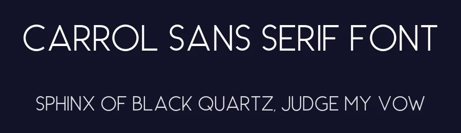 Carrol Sans Serif Font by Saridezra — Sans Serif Font — thumbnail 2