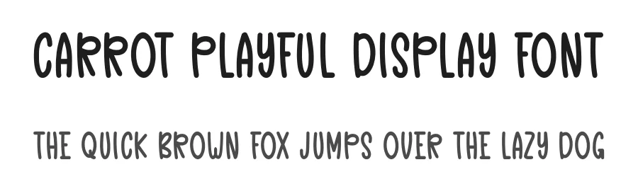 Carrot Playful Display Font by Craftedtype — Decorative Font