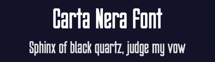 Carta Nera Font by Manlogs Studio — Decorative Font — thumbnail 2