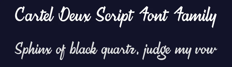 Cartel Deux Script Font Family by CartelDeux™ — Script Handwritten Font — thumbnail 2
