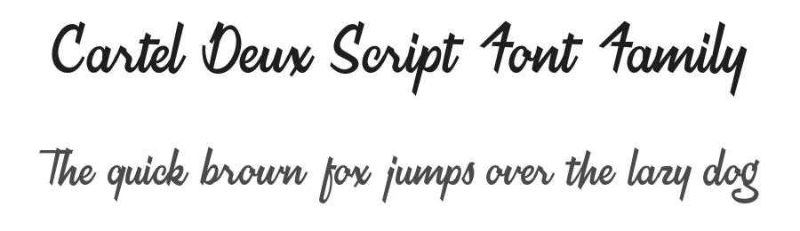 Cartel Deux Script Font Family by CartelDeux™ — Script Handwritten Font