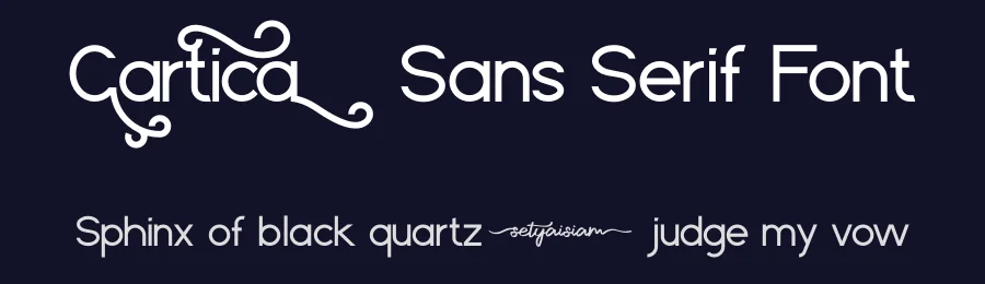 Cartica Sans Serif Font by setyaisiam — Sans Serif Font — thumbnail 2