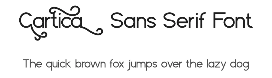 Cartica Sans Serif Font by setyaisiam — Sans Serif Font