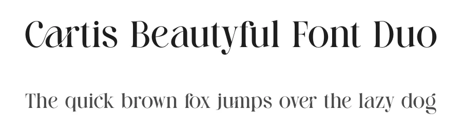 Cartis Beautyful Font Duo by ToniStudio — Script Handwritten Font