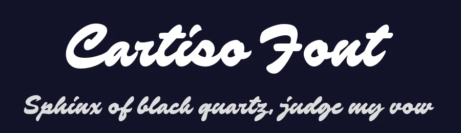 Cartiso Font by Four Lines Std — Script Handwritten Font — thumbnail 2