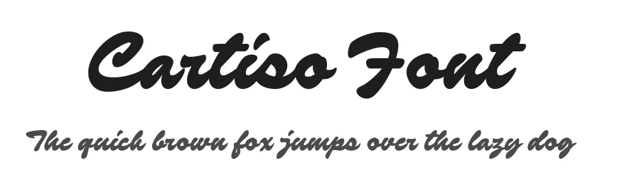 Cartiso Font by Four Lines Std — Script Handwritten Font
